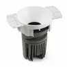 DEEP90 Encastrable rond sens cadre blanc 60° 3000K CRI95 honeycomb