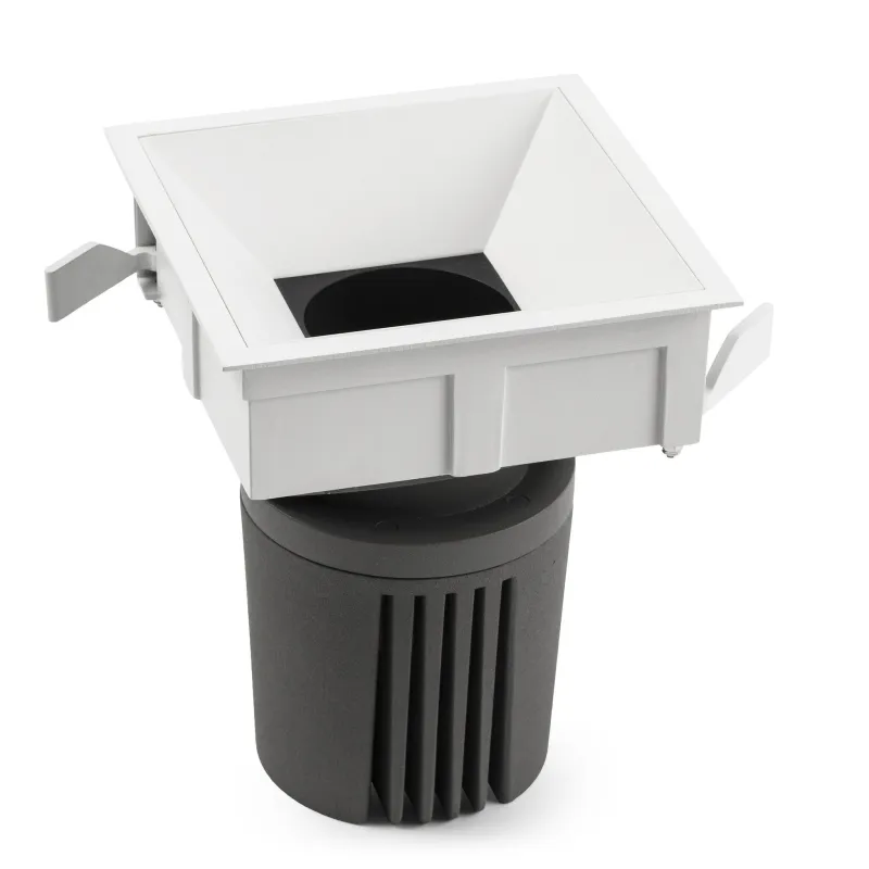 DEEP90 Encastrable carré blanc 36° 4000K