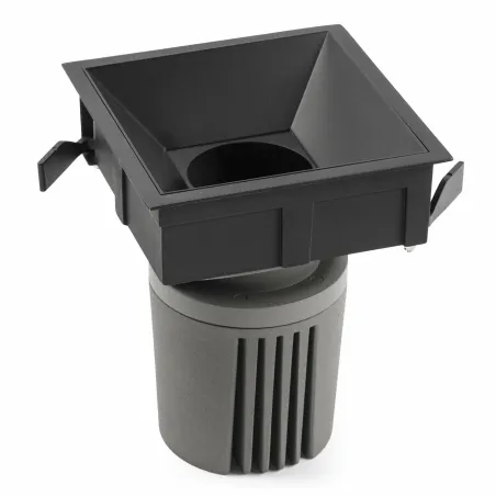 DEEP90 Encastrable carré noir 60° 3000K CRI95