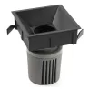 DEEP90 Encastrable carré noir 60° 3000K CRI95 honeycomb