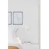 DUAS Lampe applique lecteur blanc avec USB