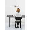 COSTAS 600 Lampe suspension noire/rotin
