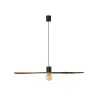 COSTAS 1000 Lampe suspension noire/rotin