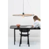 COSTAS 1000 Lampe suspension noire/rotin