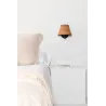SUMBA Lampe applique noire/rotin