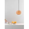 HAKA 250 Lampe suspension noire/rotin