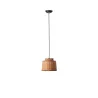 SAIPAN Lampe suspension noire/rotin
