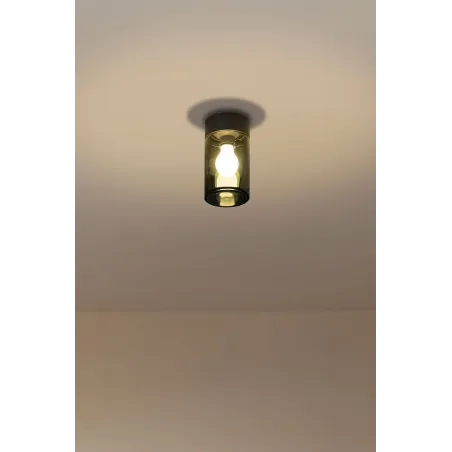 KILA 200 Plafonnier en gris foncé fumé