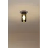 KILA 200 Plafonnier en gris foncé fumé