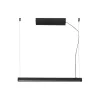 VICO 600 Lampe suspension noire avec fleuron de surface