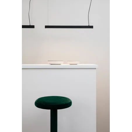 VICO 600 Lampe suspension noire avec fleuron de surface