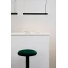 VICO 600 Lampe suspension noire avec fleuron de surface