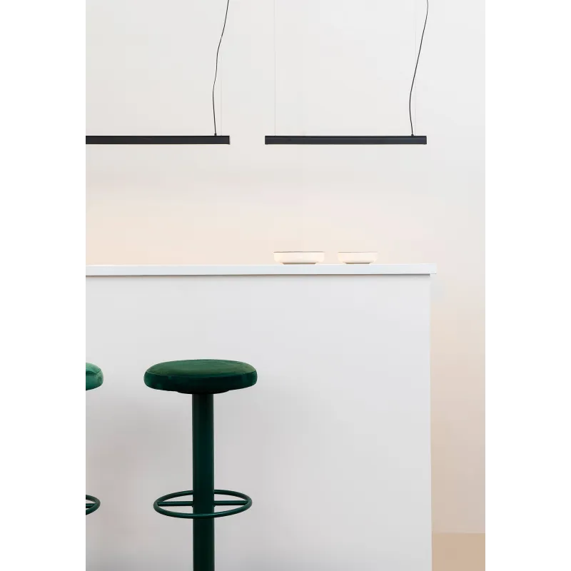 VICO 600 Lampe suspension noire avec fleuron encastrable
