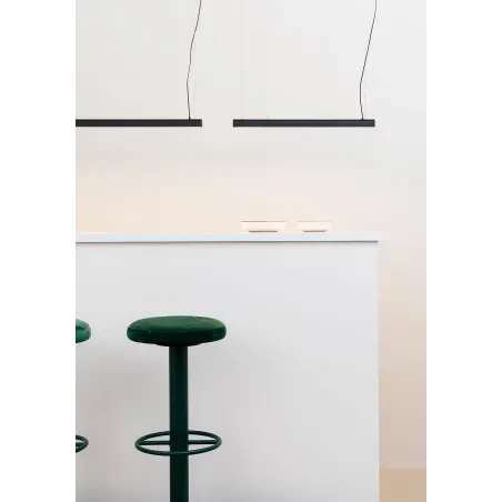 VICO 600 Lampe suspension noire avec fleuron encastrable