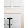 VICO 600 Lampe suspension noire avec fleuron encastrable