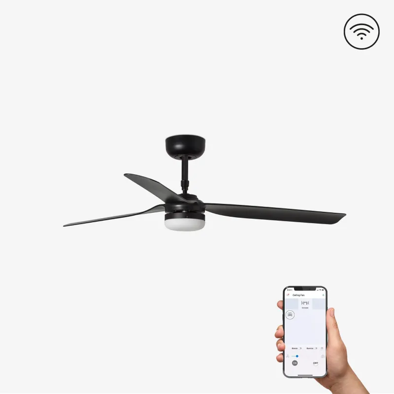 PUNT M LED Ventilateur noir DC SMART