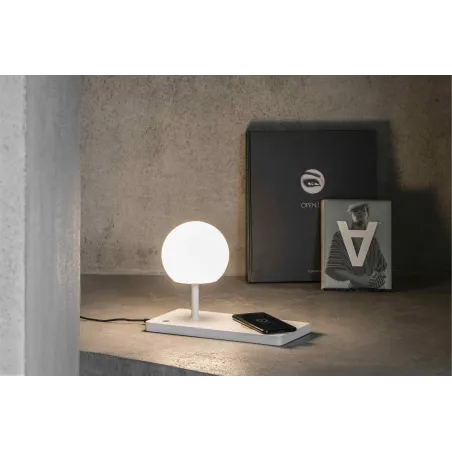 NIKO GLASS Lampe table blanche