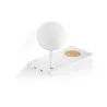 NIKO PC Lampe applique droite blanche diffuseur PC