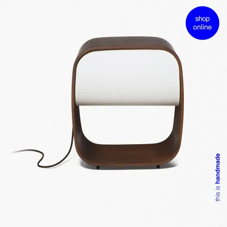 1968 Lampe de table bois
