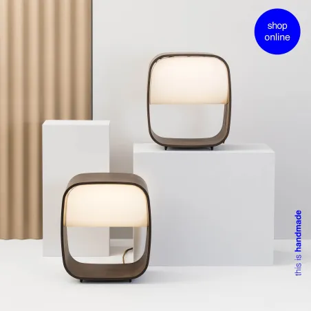 1968 Lampe de table bois