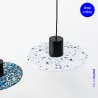 CONFETTI 300 Lampe suspension en marmoreal recyclé ø30cm