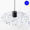 CONFETTI 400 Lampe suspension en marmoreal recyclé ø45cm