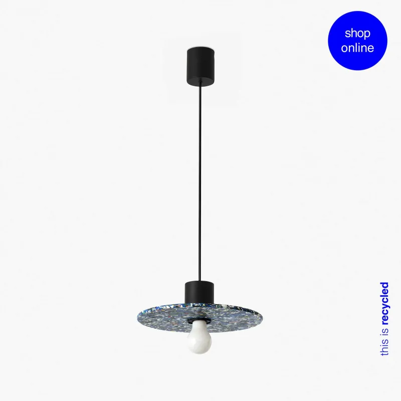 CONFETTI 300 lampe suspension copeaux recyclés ø30cm