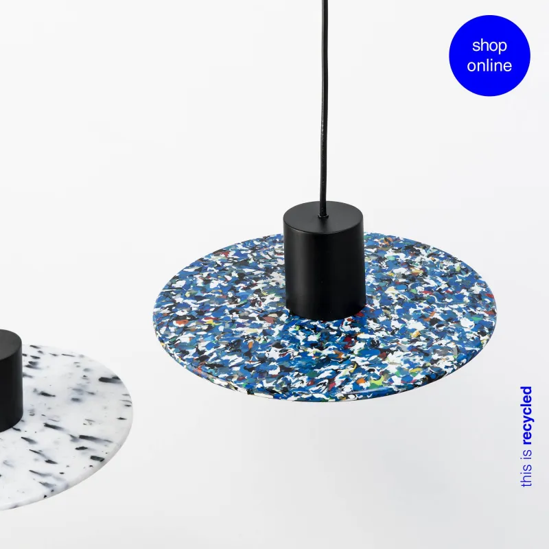 CONFETTI 300 lampe suspension copeaux recyclés ø30cm