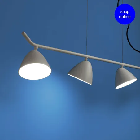 FLASH 4L Lampe suspension blanche