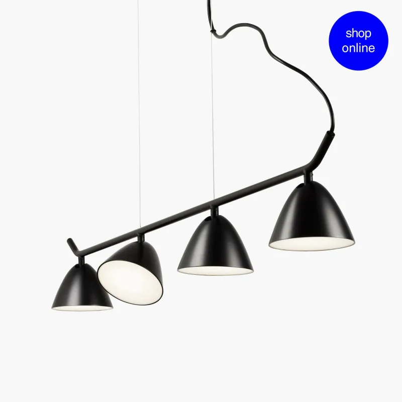 FLASH 4L Lampe suspension noire