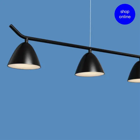 FLASH 4L Lampe suspension noire