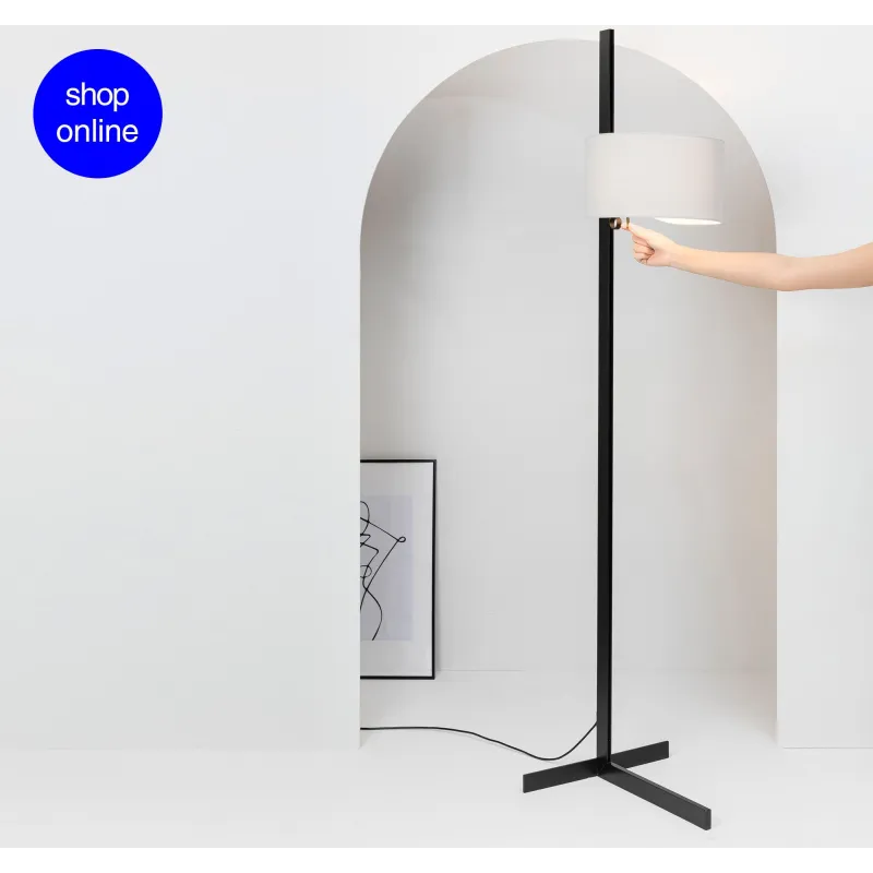 STAND UP Lampadaire noir et grise