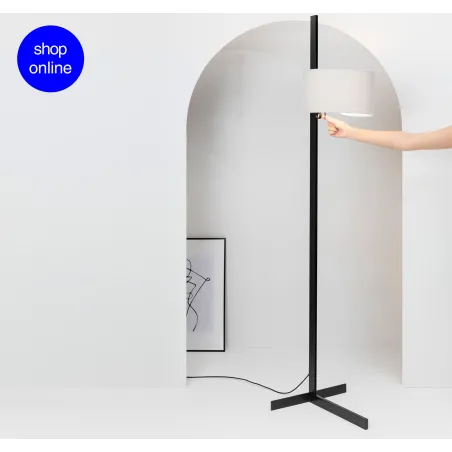STAND UP Lampadaire noir et grise