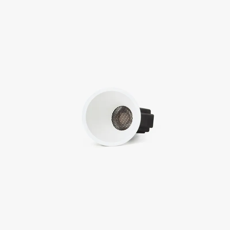TULIPA downlight encastrable blanc asymétrique 10W 24° 3000K CRI90