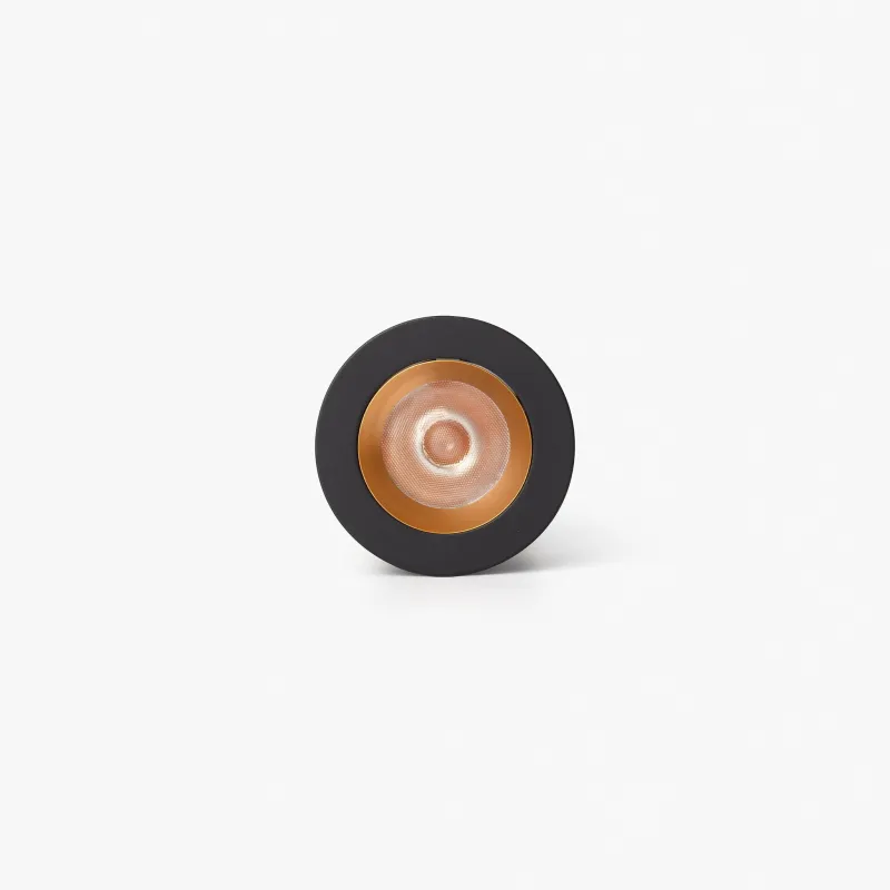 UNO downlight encastrable noir/or 8W 11° 2700K CRI90