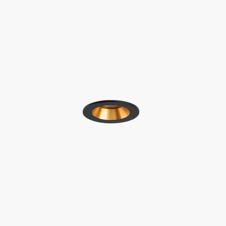 UNO downlight encastrable noir/or 8W 24° 2700K CRI90 dali