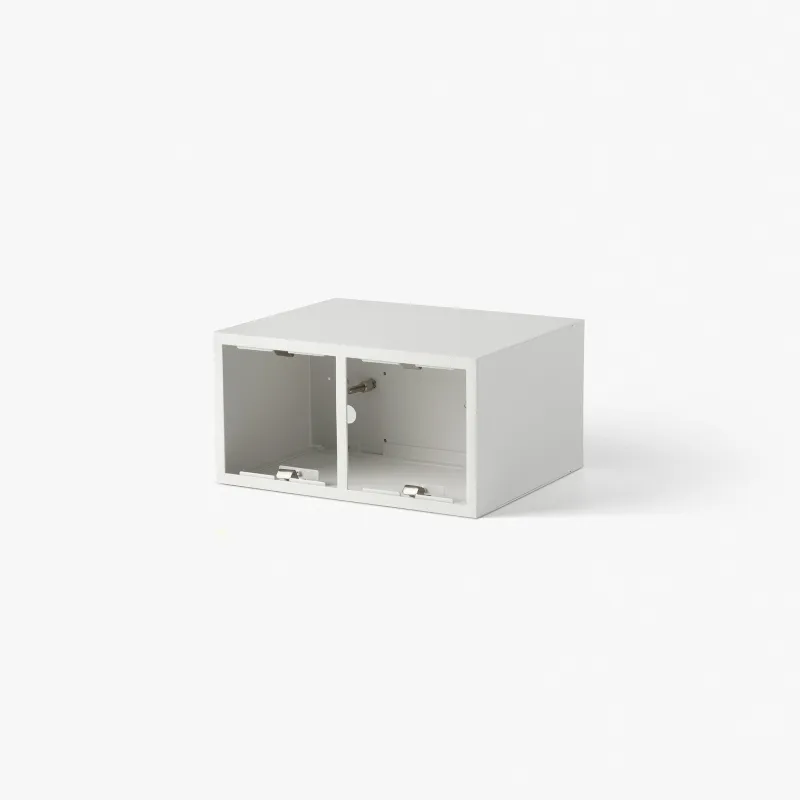 PODIUM Boîtier de surface blanc 2L