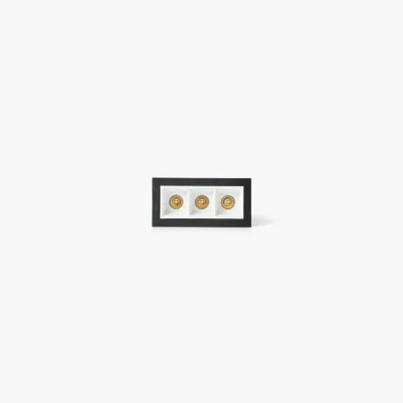 TROOP encastrable 3x2W noir-blanc 15° 3000K CRI90