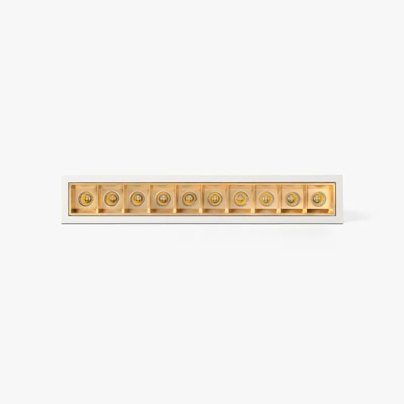 TROOP encastrable 10x2W blanc-or 48° 3000K CRI90