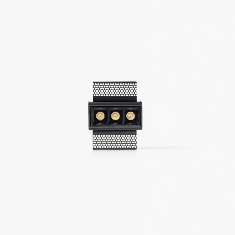 TROOP encastrable 3x2W noir 48° trimless 2700K CRI90