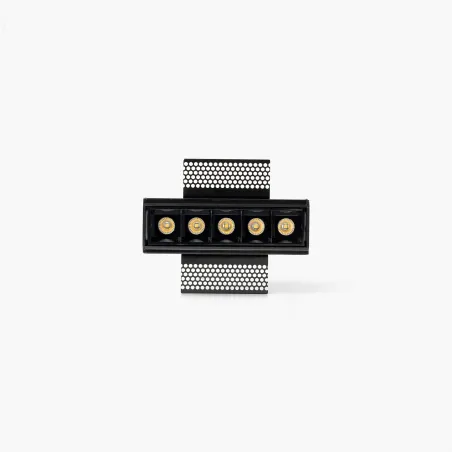 TROOP encastrable 5x2W noir 15° trimless 3000K CRI90