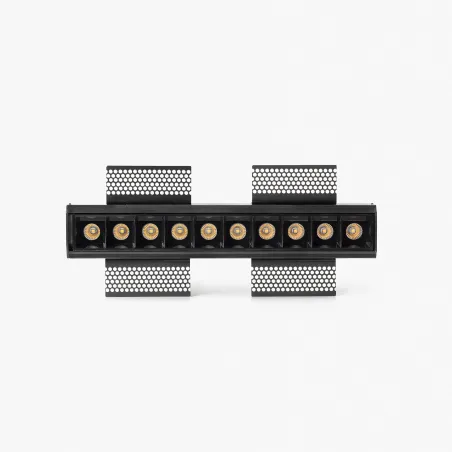 TROOP encastrable 10x2W noir 48° trimless 4000K CRI90