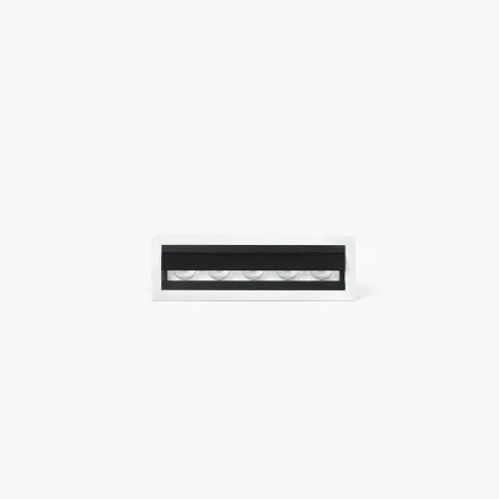 TROOP Lèche-mur encastrable blanc-noir 2700K CRI90
