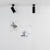 FOST SURFACE projecteur noir Ø70 28W 18° 3000K CRI97 triac