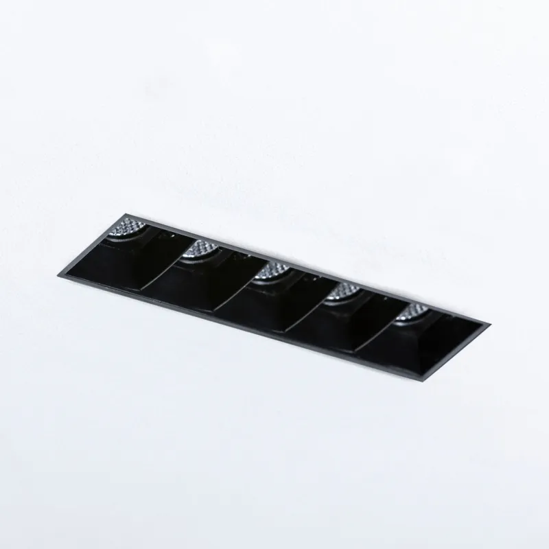 TROOP encastrable 10x2W noir 15° trimless 3000K CRI90