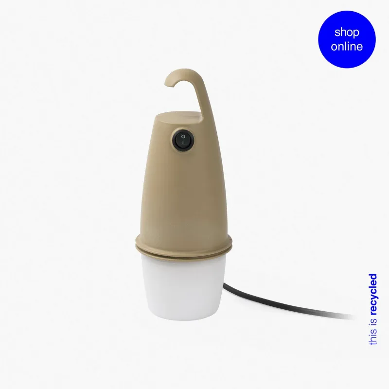 HOOK Lampe portable marron