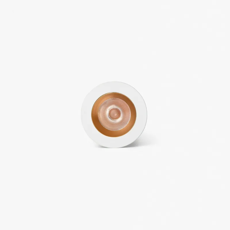 UNO downlight encastrable blanc/or 8W 11° 2700K CRI90