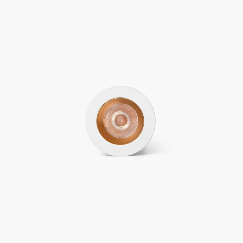 UNO downlight encastrable blanc/or 8W 24° 3000K CRI90