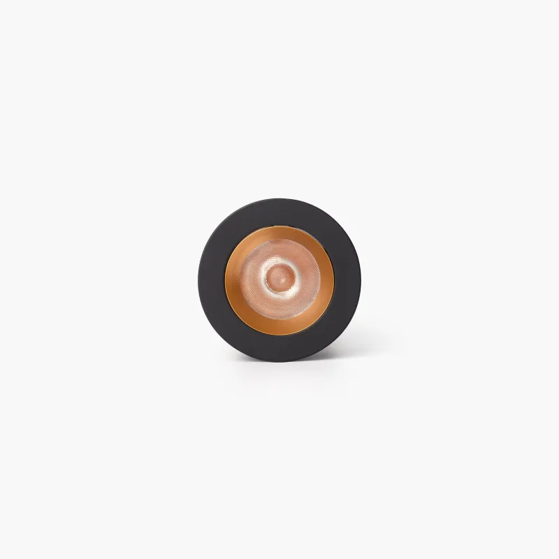 UNO downlight encastrable noir/or 8W 11° 3000K CRI90