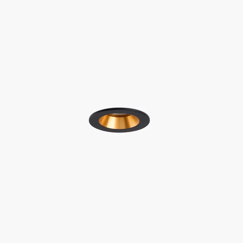 UNO downlight encastrable noir/or 8W 24° 3000K CRI90